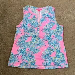 Sleeveless Lilly Pulitzer colorful top